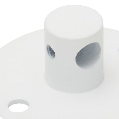 Crochet métal base ø45mm blanc