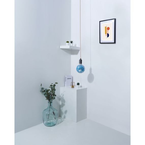 VIS VERSA Ampoule LED mosaique bleue E27 G125 3,5W 40lm 6000K Dim