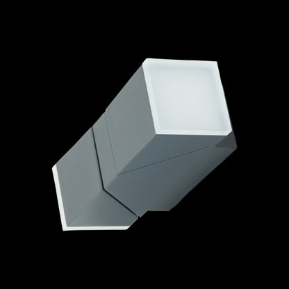 Elypte - Eclairage résidentiel 12,5W 3000K 700lm 65x91x220mm CLI IP54 carré Anthracite