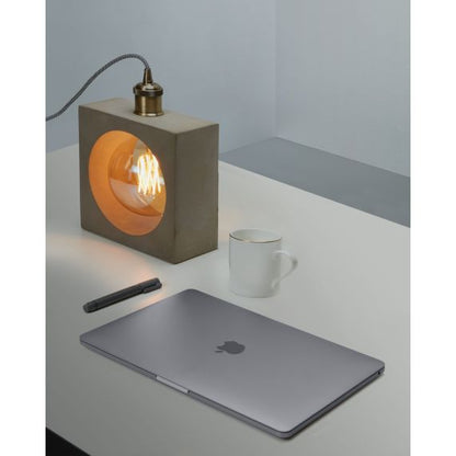 CONCRETE - Square table lamp - E27