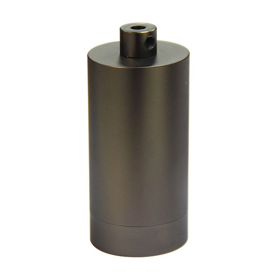 Douille Cylindre Acier E27 Gris Anthracite