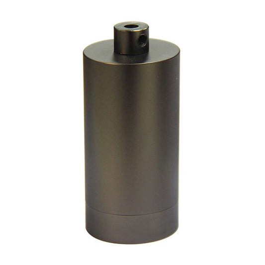 Douille Cylindre Acier E27 Gris Anthracite