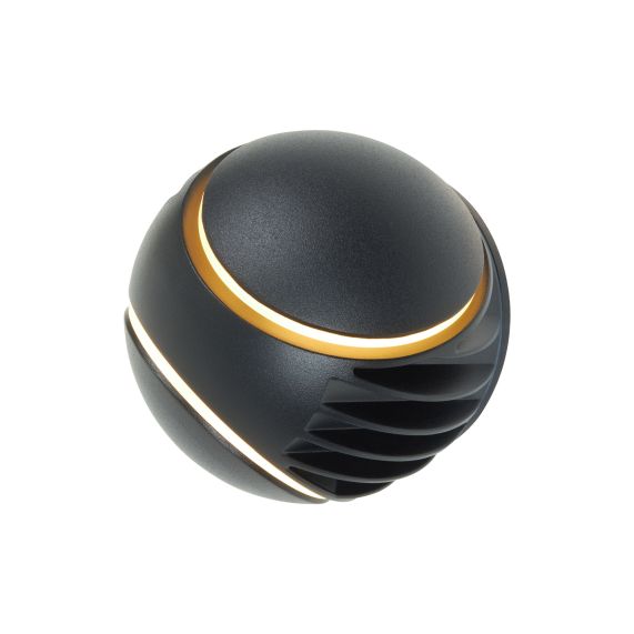 Elypte - Eclairage résidentiel 10W 3000K 160lm 130x130x110mm CLI IP54 Dark Black