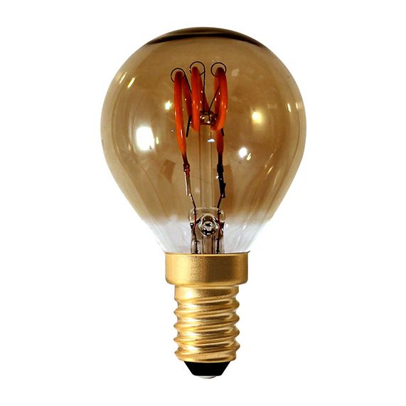 Sphérique G45 Filament LED 3 LOOPS 3W E14 2000K 90lm Dim. Smoky