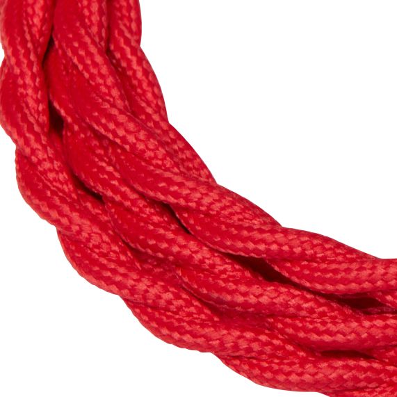 Câble Textile Torsadé 2x0,75mm Rose 2 Mètres