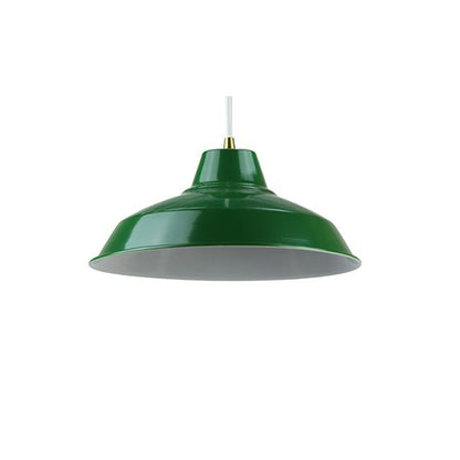 Abat-jour métal industriel ø270mm vert sapin satiné