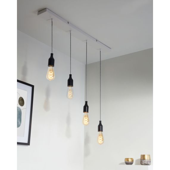 Square ceiling_4 holes_900x95x25mm_white