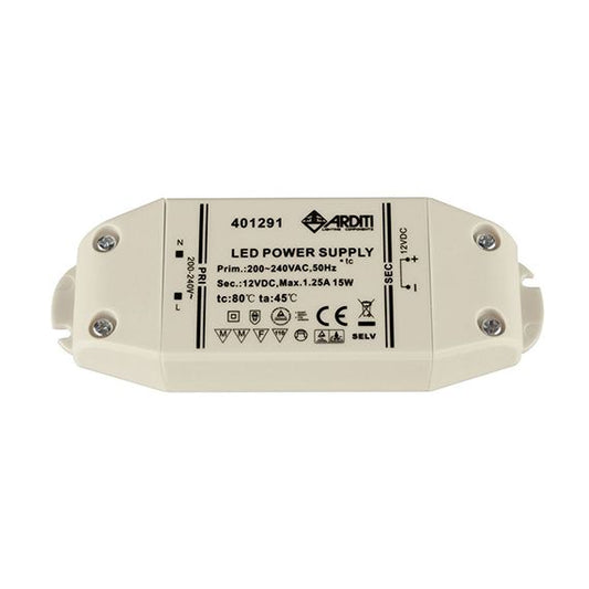 Driver Led 15W 12V DC IP20 CLASS 2