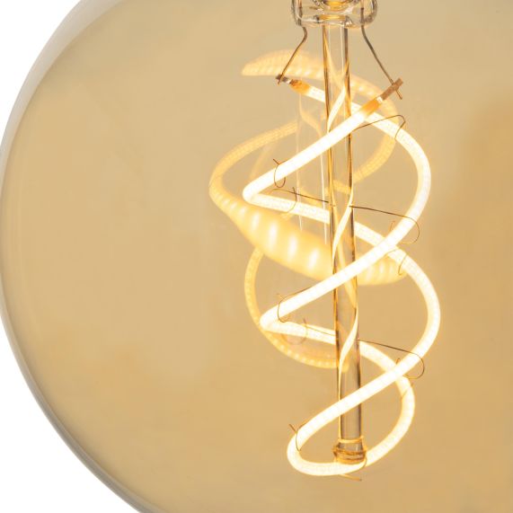 Globe G95 Filament LED Twisted 8W 500lmE27 2000K Amb DIM