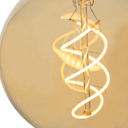 Globe G95 Filament LED Twisted 8W 500lmE27 2000K Amb DIM