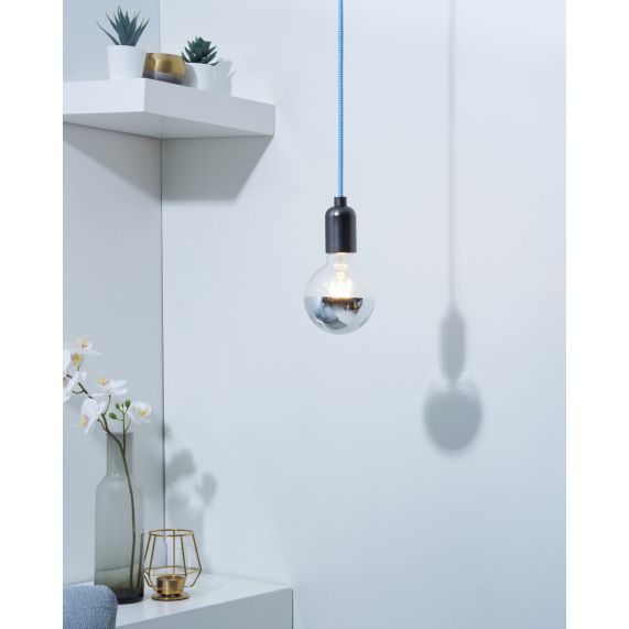 Globe D95 Filament LED Calotte Argent 8W E27 2700K 950Lm Dim