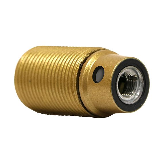 Douille E14 Filetée Or Culot Percé H21 Montée