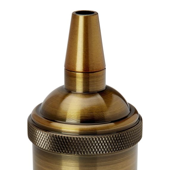 Douille Acier E27 Or Rétro