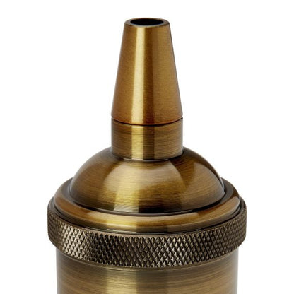 Douille Acier E27 Or Rétro