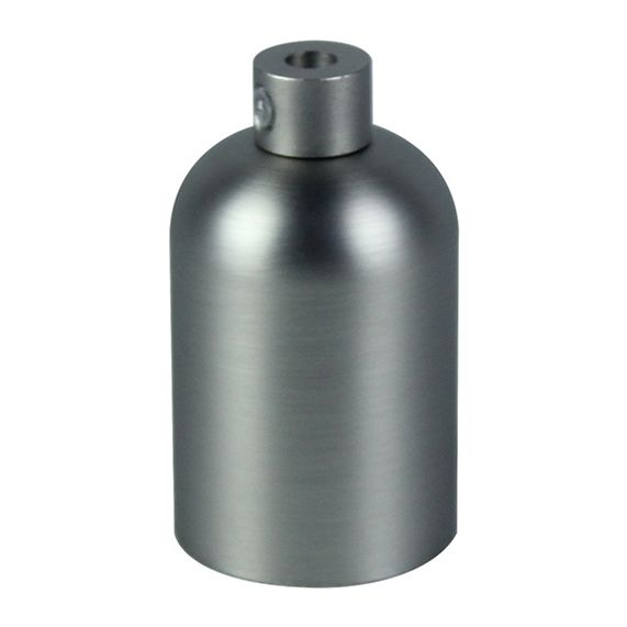 Douille E27 aluminium ø42mm H.62mm gris clair