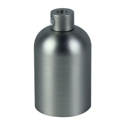 Douille E27 aluminium ø42mm H.62mm gris clair