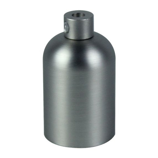 Douille E27 aluminium ø42mm H.62mm gris clair
