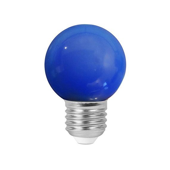 Spherique G45 E27 Bleu Guinguette 1W Bleu Blister