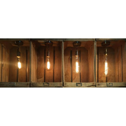 Lampe Filament Métallique Spirale 180mḿ 24W E27 2000K Ambre. 3125460249794