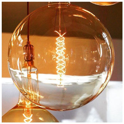 Globe G200 Filament Métallique Spiralé 24W E27 2000K Ambre