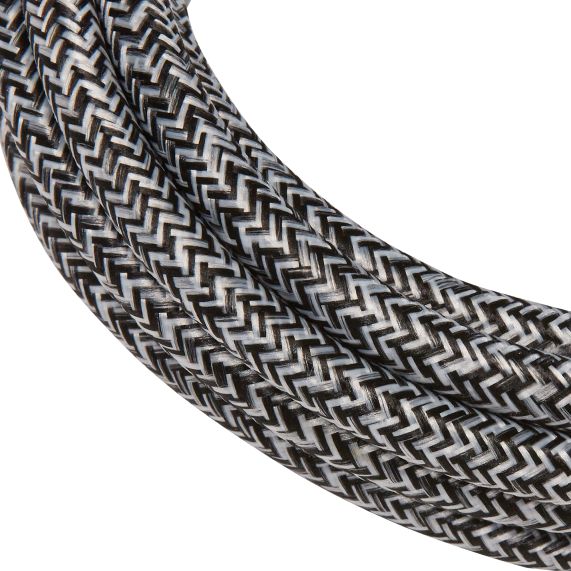 Cable rond chiné gris noir 2 mètres 2 x 0,75mm2