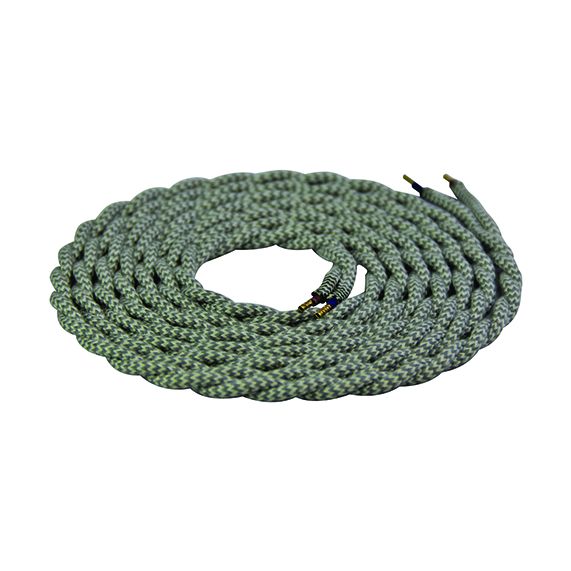 FS Cable torsadé Blanc et gris 2 mètres 2 x 0,75mm2