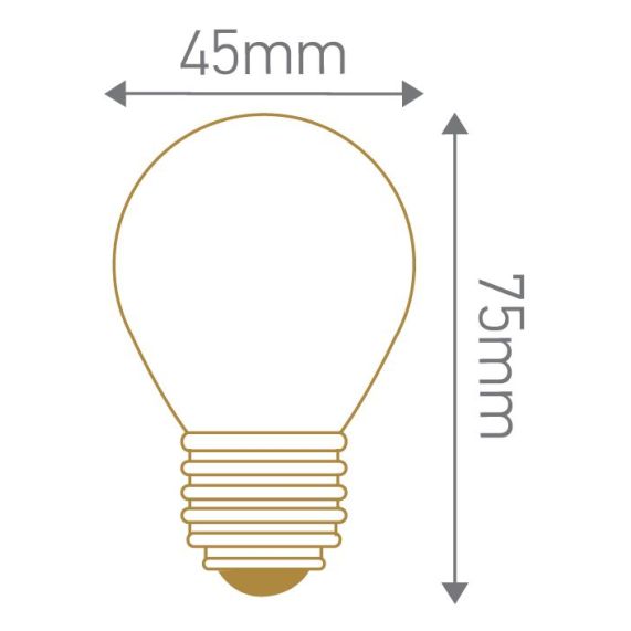 ***PRIX DESTOCKAGE*** Spherical G45 LED 330° 5W E27 2700K 400Lm 3125461601102