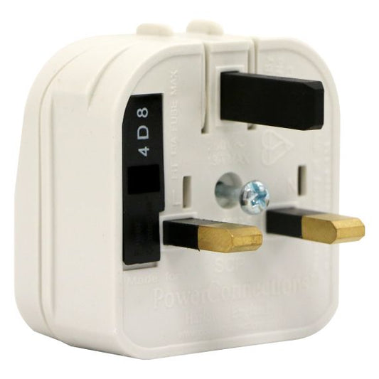 FS FICHE ADAPT EU =>UK 13A BLANC 2 POLES