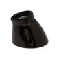 Applique porcelaine E27 conique incliné noir