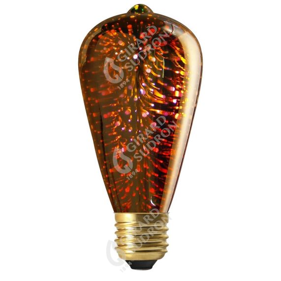 Edison LED Cosmos 3D 4W E27 non Dim. - Argent