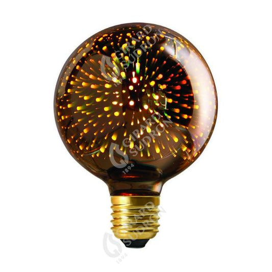 Globe G80 LED Cosmos 3D 4W E27 non Dim. - Argent