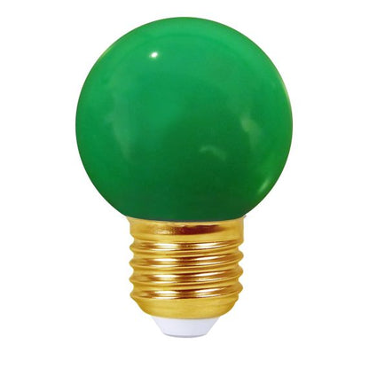 SPHERICAL LED 1W E27 30LM GREEN