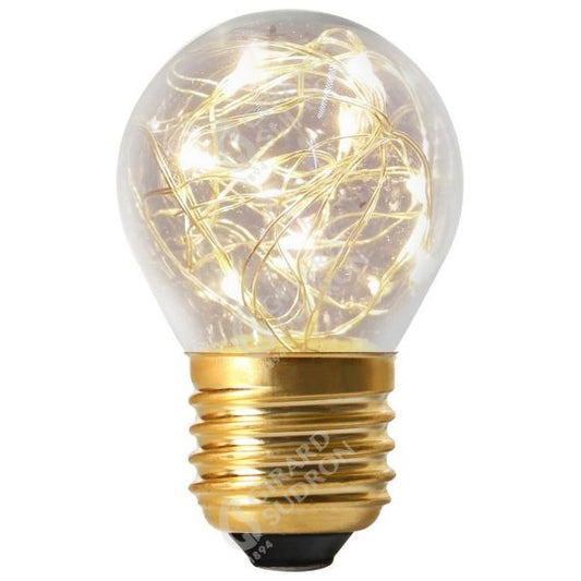 Sphérique G45 Happy In 1W E27 3000K Cl.