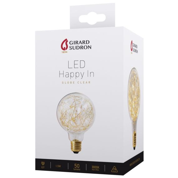 Globe G95 Happy In 1,5W E27 3000K Cl.
