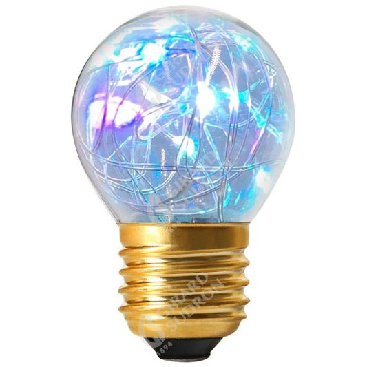 Sphérique G45 Happy In 1W E27 RGB Cl.