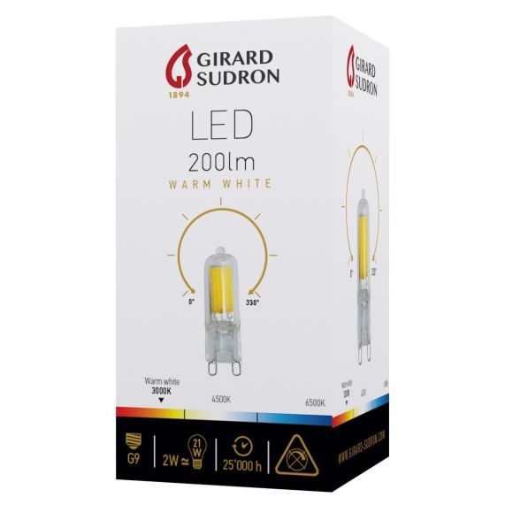 Pépite Led G9 effet halogène 2W 200LM 3000K