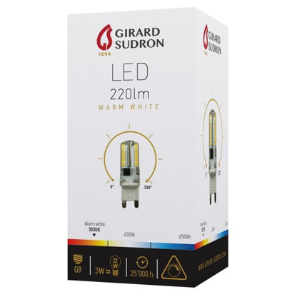 Specific LED G9 Silicone 3W 3000K 220Lm Dim.