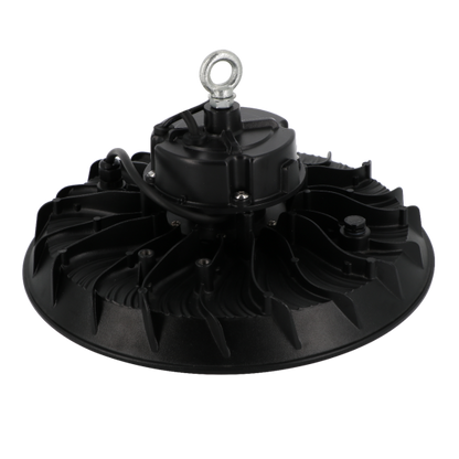 Armature industrielle led noir Glenn 100W IP65 16000lm 4000K dim D338x178mm