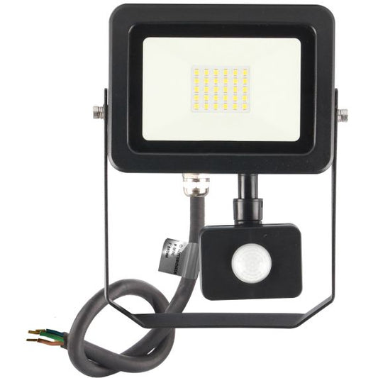 Yonna II - Projecteur LED 20W 4000K 2000lm 110° IP44 noir PIR