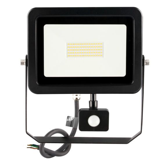 Yonna II - Projecteur LED 50W 3000K 4750lm 110° IP44 noir PIR