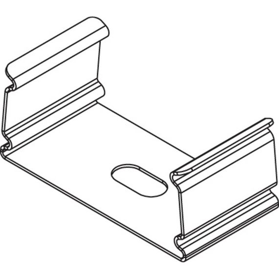 Patte de fixation pour profile aluminium 23.5x10