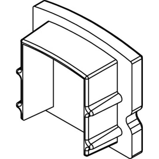 Embouts pour profile aluminium 17x15.5