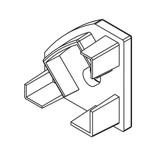 Embouts pour profile aluminium d’angle 90-45° 18.5x18.5