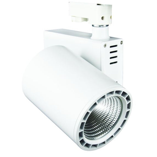 Jacinto - Projecteur sur rail LED Ø99 x 148 20W 4000K 1800lm 36° blanc
