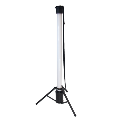 Eclairage chantier led noir batterie ou secteur Lassen 55W IP65 6100lm 6000K