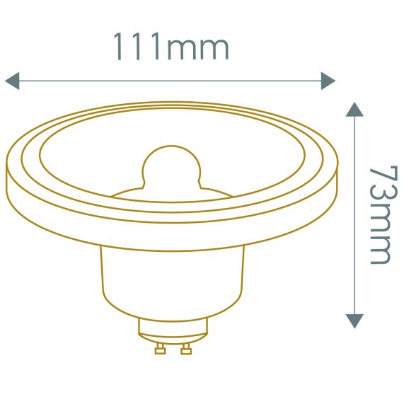 Spot AR111 14W GU10 4000K 45° Dimmable