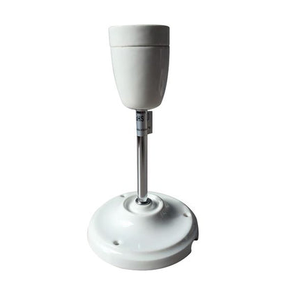 Suspension Rigide Pavillon Et Douille E27 Céramique Blanche