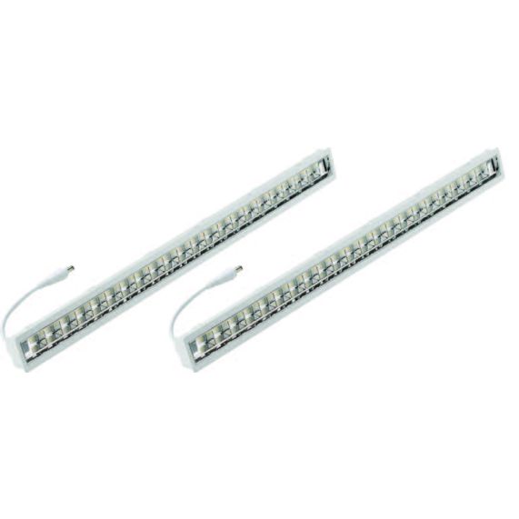 Kit 2 Modules 25W 2700K 3200Lm pour Cadre Nu Dalle MODULUX LED Blanc