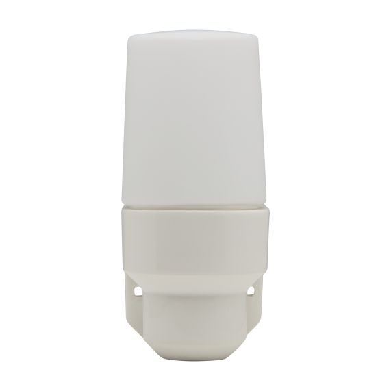 Applique porcelaine E14 av. verrerie opaline blanc