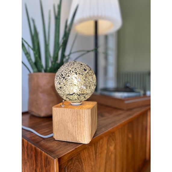 Globe G125 E27 Argente Mosaique 4W 470lm 2700K dim